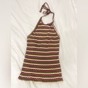 American Eagle stripped halter top
